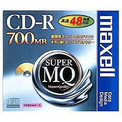 マクセル48倍速対応 データ用CD-Rメディア (700MB・1枚) 　 CDR700S.1P [CDR700S.1P]