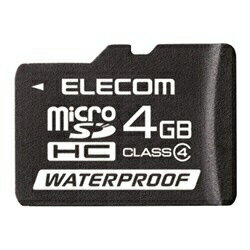 エレコム4GB・Class4対応microSDHCカード（SDHC変換アダプタ付・防水仕様）MF-MRSDH04GC4W [MFMRSDH04GC4W]