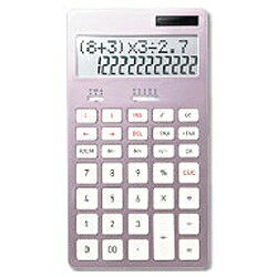 アスカ計算式表示電卓（12桁）　C1222P（ピンク）◆13◆