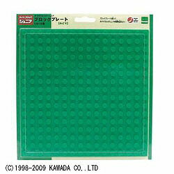 河田ダイヤブロックジュニア ブロックプレート(緑)◆11◆