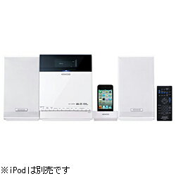 【送料無料】ケンウッドiPod dock/SD/CD/USB搭載ミニコンポ（ホワイト） C-414-W [C414W]