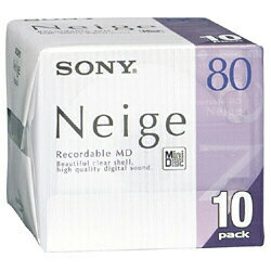 ソニーミニディスク Neiga(80分10枚パック) 10MDW80NED
