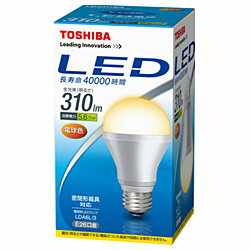 東芝LED電球 「E-CORE」（一般電球形・全光束310lm／電球色・口金E26）　LDA6L/3 [LDA6L3]