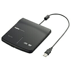 ロジテックUSB2.0接続 読み取り専用 ポータブルDVD-ROMドライブ（ブラック）　LDV-P8U2LBK [LDVP8U2LBK]