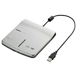 ロジテックUSB2.0接続 読み取り専用 ポータブルDVD-ROMドライブ（シルバー）　LDV-P8U2LSV [LDVP8U2LSV]