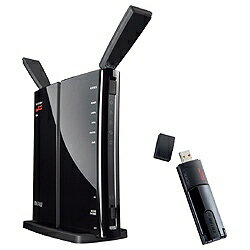 【送料無料】BUFFALO無線LANルータ（n/a/b/g対応・USB子機セット）WZR-HP-AG300H/U [WZRHPAG300HU]