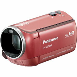 【送料無料】パナソニックSD対応　32GBメモリー内蔵　フルハイビジョンビデオカメラ(コーラルピンク) HC-V300M-P[HCV300MP]