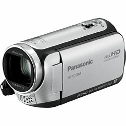 【送料無料】パナソニックSD対応　8GBメモリー内蔵　フルハイビジョンビデオカメラ(シルバー) HC-V100M-S[HCV100MS]