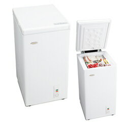 【送料無料】ハイアール《基本設置料金セット》直冷式チェスト冷凍庫（66L）　JF-NC66A-W ホワイト[JFNC66AW]