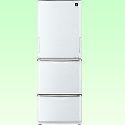【送料無料】シャープ《基本設置料金セット》 3ドア冷蔵庫 「プラズマクラスター冷蔵庫」（350L）　SJ-PW35W-S クリアシルバー[SJPW35WS]