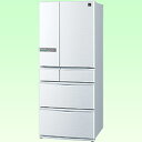 【送料無料】シャープ6ドア冷蔵庫 「プラズマクラスター冷蔵庫」（601L）　SJ-XF60W-S クリアシルバー[SJXF60WS]