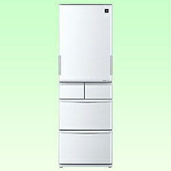 【送料無料】シャープ《基本設置料金セット》 5ドア冷蔵庫 「プラズマクラスター冷蔵庫」（424L）　SJ-PW42W-S シルバー系[SJPW42WS]