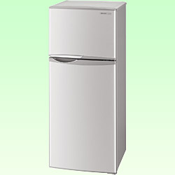 【送料無料】シャープ《基本設置料金セット》 2ドア冷蔵庫（118L）　SJ-H12W-S シルバー系 [SJH12WS]