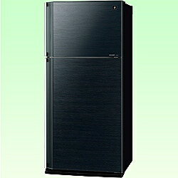 【送料無料】シャープ《基本設置料金セット》 2ドア冷蔵庫（545L）　SJ-55W-B ブラック系 [SJ55WB]