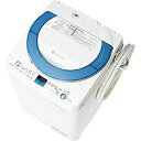 シャープ全自動洗濯機 （洗濯7.0kg／簡易乾燥1.0kg［化繊］）　ES-GE70N-A ブルー系 [ESGE70NA]