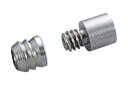 ステンレス ダボ棚受 磨き 9mm 18号・9×8mm・女 (200個入) (c16325) 1箱入 ダボ ステンレス(SUS303・304) ホワイト シルバー系