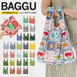 2024年春の新作入荷!【正規品】 BAGGU バグゥ バグー <strong>スタンダード</strong> ぐでたま サイズ エコバッグ ショッピングバッグ マイバッグ コンパクト レジ袋 プチプラ雑貨 トートバッグ メール便で送料無料 BAGGU