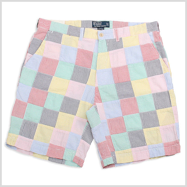 Polo Ralph Lauren PATCHWORK SHORT PANTS/ ポロ ラルフローレン パッチワーク ショーツ ハーフパンツ【マルチカラー】