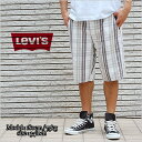 セール LEVIS リーバイス チェック ハーフパンツ コットンパンツ （ホワイト）LEVI'S