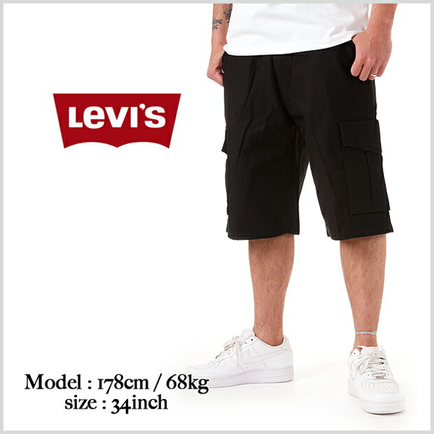 【US限定モデル】LEVI'S / リーバイス チノ カーゴショーツ ハーフパンツ【ブラック】501 505