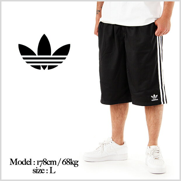 USモデル！ ADIDAS ORIGINALS JERSEY SHORTS / アディダス オリジナルス ジャージ ハーフパンツ【ブラック】