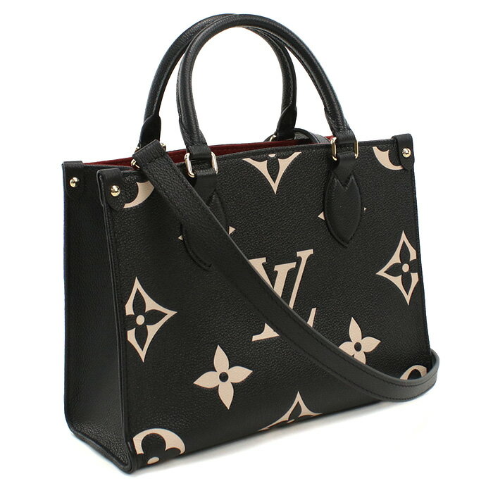 LOUIS VUITTON ルイヴィトン オンザゴー PM M45659 バイカラーモノグラム・アンプラント レディース ブラック ベージュ