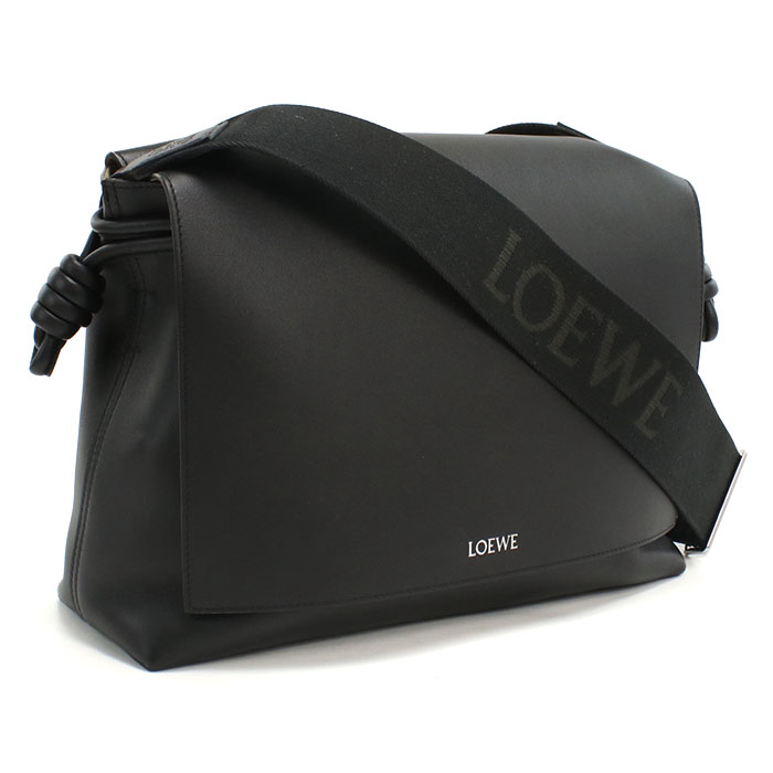 LOEWE ロエベ ショルダーバッグ FLAMENCO SATCHEL フラメンコサッチェル B411FSAX04 1100 メンズ ブラック