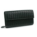 ボッテガヴェネタ (BOTTEGA VENETA)イントレチャート二つ折り長財布150509-V001N-1000ブラック ボーナスセール★送料無料★34%OFF★