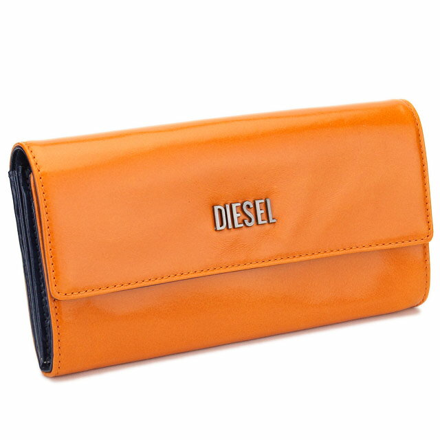 【ビッグヒット特別価格】【32％OFF】【最安値挑戦中】ディーゼル (DIESEL) FRESH&BRIGHT AMAZONITE F 長財布二折小銭入付X01213-PS641-H4324オレンジ×ネイビー 参考定価14,490円(税込)【セール】【メンズ】【レディース】【SALE】