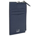ダンヒル DUNHILL レザー カードケース コインケース 小銭入れ 18F210ZCA 410 NAVY ネイビー系 メンズ