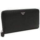 エンポリオ・アルマーニ (EMPORIO ARMANI) ZIP AROUND ラウンドファスナー 長財布 YEME49 YAQ2E 81072 BLACK ブラック 【メンズ】(エンポリオアルマーニ)