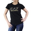 イーエーセブン (EA7) レディ-ス クルーネック Tシャツ 3YTT93 TJ12Z 1200 BLACK ブラック 【レディース】(エンポリオ アルマーニ スポーツライン)【ティーシャツ 半袖】