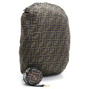フェンディ FENDI バッグチャーム付き エコバックパック 7AR730 A6FC F13VK ブラウン系 ブラック bos-15 bag-01 レディース ブランドバッグ