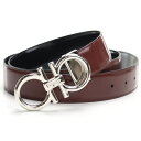 フェラガモ FERRAGAMO メンズベルト 67-9974 0718411 BAROLO/NERO ブラウン系 ブラック メンズ men's