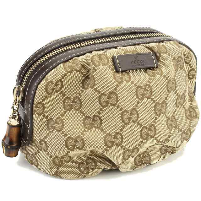 グッチ (GUCCI) ポーチ246175-FAFXG-9643ベージュ×ダークブラウン 参考定価27,300円(税込)