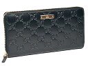 グッチ (GUCCI) グッチシマ ラウンドファスナー長財布 112724-A0V1G-1000 ブラック ★送料無料★26%OFF★