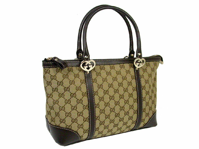 【16％OFF】【送料無料】【SALE】グッチ (GUCCI)〔LOVELY〕スモールトートバッグ257069-FAFXG-9643ベージュ/ダークブラウン 【セール】★16%OFF★送料無料★円高還元/SALE価格