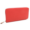 エルメス (HERMES) ラウンドファスナー 長財布小銭入れ付き アザップロングシルクイン ブーゲンビリア2 レッド系【アザップ シルクイン ロング】【メンズ】【レディース】
