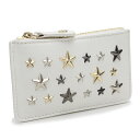 キーケース 兼 コインケース ジミーチュウ (JIMMY CHOO) スタースタッズ マルチ キーリング付小銭入れ NANCY LTR ナンシー WHITE/METALLIC MIX ホワイト系 レディース ladies ladies 最安挑戦中 gsw-3
