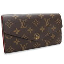 ルイ ヴィトン LOUIS VUITTON モノグラム 財布 2つ折り 長財布 ポルトフォイユ サラ M62236 モノグラム コクリコ ブランド レディース