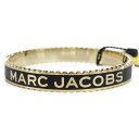 ショッピングマークジェイコブス マークジェイコブス MARC JACOBS THE MEDALLION LG BANGLE バングル J105MT7PF22　001 BLACK-GOLD ブラック accessory-01 敬老の日