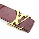 【訳あり】【5％OFF】【送料無料】【SALE】ルイヴィトン (LOUIS VUITTON)アウトレット・袋無しサンチュール・LVファセットユニセックスベルト 40MM #85サイズM6883参考価格52500円【セール】