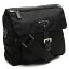 プラダ (PRADA) ナイロン メッセンジャー 斜め掛け ショルダーバッグ 1BD994 V44 F0002 NERO ブラック 【レディース】【バッグ VELA】