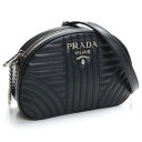 プラダ PRADA キルティング レザー 斜め掛け ショルダーバッグ 1BH147 2D91 V IOI F0633 NERO 2 ブラック レディース