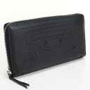 【中古良品】バレンシアガ(BALENCIAGA) クラシックコンチネンタルブラックアウト 長財布ブランド レザー 443521 DQOIN 1000 ブラック【ランク:A】 us-2 レディース
