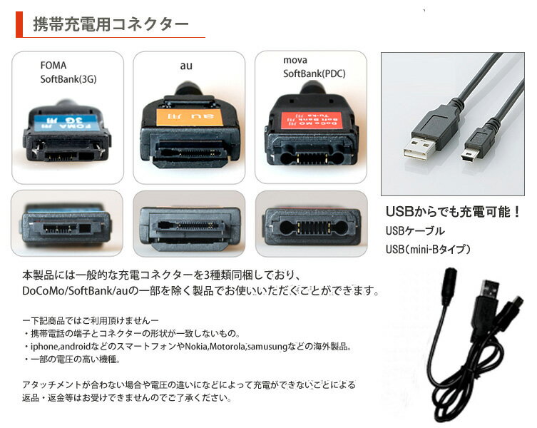 【携帯充電】モバイルアダプター　非常用ライト 停電対策　キャンプ　懐中電灯 携帯充電器【91634】