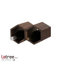 木製ワインラック 030-2 2連 ウォルナット PL1FUN-0300200-WNOL ワイン棚 ワイン収納 ワインボトルラック ウォールナット ナチュラル コンパクト ワインボトルホルダー 【39】