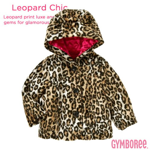 【メール便不可】ジンボリー GYMBOREEレオパード フード コート【福袋対象商品A】(ジンボリー 子供服/ジンボリー コート/キッズ　ジャケット/レオパード)【2sp_120810_green】送料無料