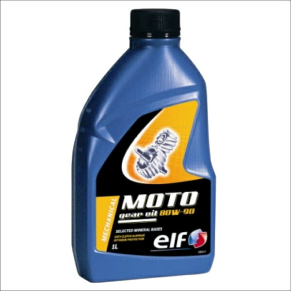 【エルフ】4サイクル二輪車専用ギアオイル MOTO GEAR OIL 80W90 1L elf ミッションオイル