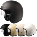 【マスクプレゼント！】ジェットヘルメット/スタイリッシュインナーバイザー付きパイロットヘルメット SG/PSCマーク付き クロムJ バイクヘルメットオシャレ　かっこいい クレストレデイース 大きいサイズもあり